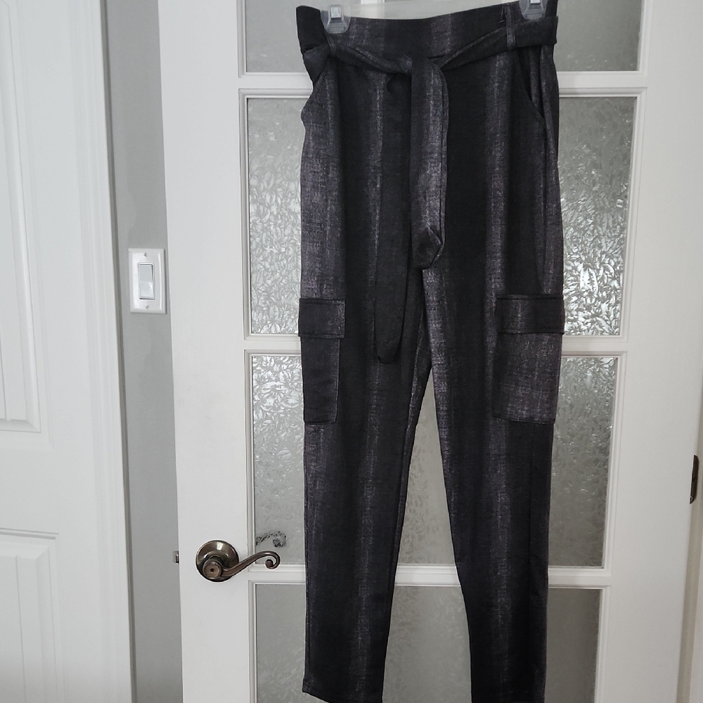 2 fo 25$***Stylish Black Tie-Waist Pants